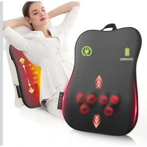 Walking Full Back Massager with Heat,Rechargeable Cordless Back Massager.